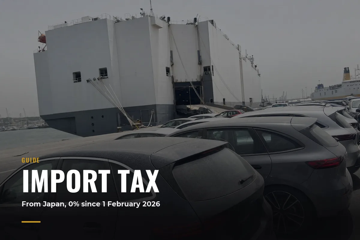 Import tax on a car in Cyprus